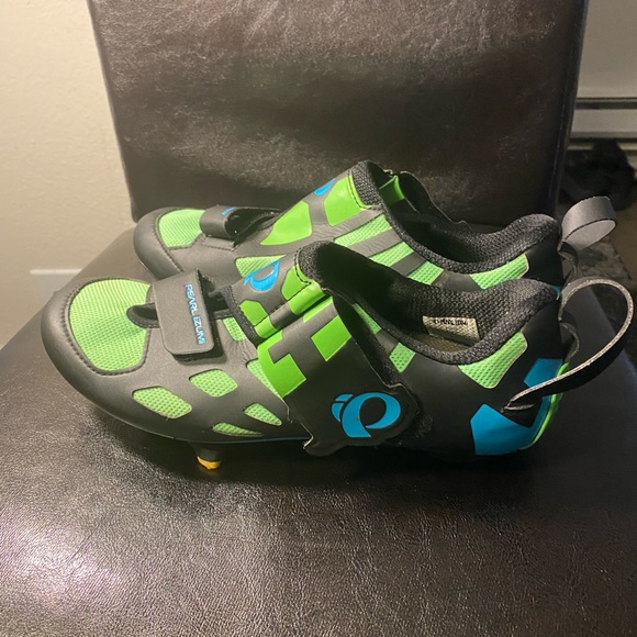 Pearl Izumi Interfag Men's Neon Lime Black Cycling Cleats Size 43/10US - Picture 6 of 12